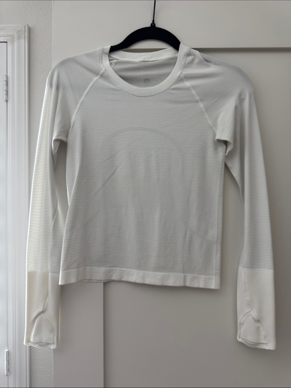 lululemon athletica White Long-Sleeve Crew Seam Top